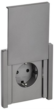 IEK FORTE&PIANO Сталь Розетка с/з со шт с крышкой винтовое крепление 16А IP44 FP521 FP-R16-16-44-K46 - фото 69762