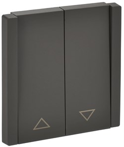 IEK FORTE&PIANO Серый Выключатель жалюзи 10А FP311 FP-V15-0-10-1-K03 - фото 69796