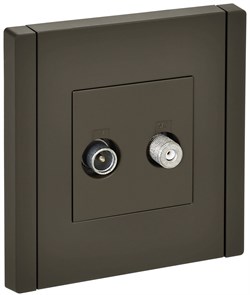 FORTE&PIANO Роз. двойная TV+SAT FP338 сер. IEK FP-AF20-O-K03 - фото 69799