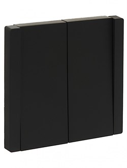 IEK FORTE&PIANO Выключ. 2-кл. 10А FP105 чер. FP-V20-0-10-1-K02 - фото 69846