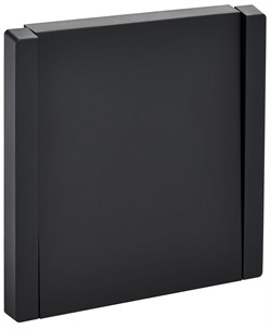 IEK FORTE&PIANO Черный Выключатель 1-кл самовозвратный 10А FP110 FP-V14-0-10-1-K02 - фото 69856