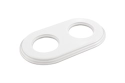 Bironi Шедель керамика белый рамка 2-ая (скрытый и накладной монтаж) BF2-620-01 - фото 69915