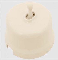 BIRONI Лизетта Пластик Песочное золото Выключатель 1-кл (тумблерный) B1-230-24 - фото 69930