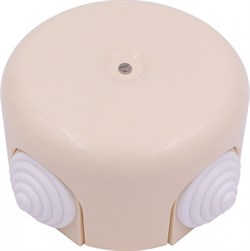 BIRONI Лизетта Пластик Песочное золото Распределительная коробка 78*30мм (4 кабельных ввода в комплекте) B1-521-24-K - фото 69942