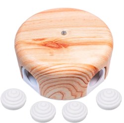 Bironi Лизетта пластик карельская сосна распределительная коробка 110*35мм (4 ввода в комплекте) B1-522-13-K - фото 69972