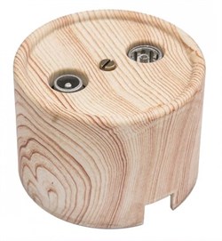 Bironi карельская сосна розетка R/TV-SAT оконечная, пластик B1-305-13 - фото 69980