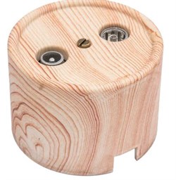 Bironi карельская сосна розетка R/TV-SAT проходная, пластик B1-304-13 - фото 69981