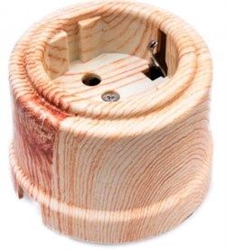 Bironi Лизетта пластик карельская сосна розетка с заземлением B1-101-13 - фото 69983