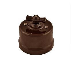 Bironi Лизетта керамика коричневый выключатель 2-клавишный B1-202-02 - фото 69993