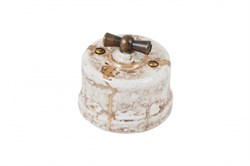 Bironi Лизетта керамика мрамор выключатель перекрестный 1-клавишный B1-203-09 - фото 70034