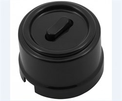 Bironi Лизетта пластик коричневый выключатель перекрестный 1-клавишный (клавишный) B1-223-22 - фото 70052