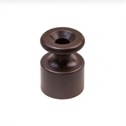 Bironi пластик коричневый изолятор 100шт/уп B1-551-22-100 - фото 70079