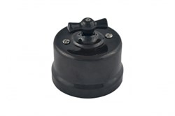 Bironi Лизетта керамика чёрный выключатель 2-клавишный B1-202-03 - фото 70134