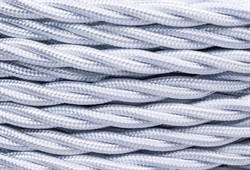 Bironi белый глянец витой провод 3*0,75 50м B1-432-071-50 - фото 70183