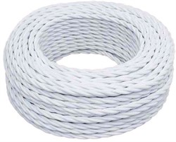 Bironi белый матовый витой провод 3*2,5 10м B1-435-71-10 - фото 70186