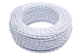 Bironi белый глянец витой провод 3*2,5 10м B1-435-071-10 - фото 70210