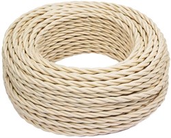 Bironi песочное золото матовый витой провод 2*2,5 10м B1-425-719-10 - фото 70213