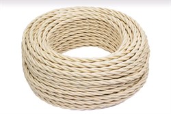 Bironi песочное золото матовый витой провод 3*1,5 20м B1-434-719-20 - фото 70215