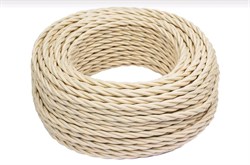 Bironi песочное золото матовый витой провод 2*0,75 20м B1-422-719-20 - фото 70216