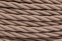 Bironi капучино матовый витой провод 3*1,5 20м B1-434-716-20 - фото 70238