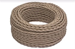 Bironi капучино матовый витой провод 2*2,5 150м B1-425-716-150 - фото 70240