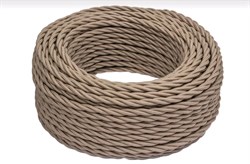 Bironi капучино матовый витой провод 3*1,5 150м B1-434-716-150 - фото 70241