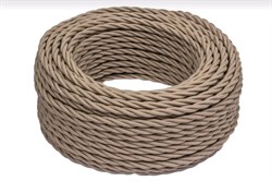 Bironi капучино матовый витой провод 3*2,5 150м B1-435-716-150 - фото 70242