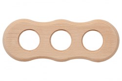 Bironi Шедель бук натурэль рамка 3-ая форма восьмерка (скрытый монтаж) BF8-630-10 - фото 70412