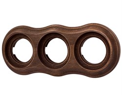 Bironi Пиластро бук винтаж рамка 3-ая (накладной монтаж) BF9-630-18 - фото 70450