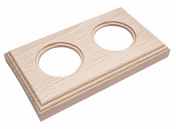 Bironi Шедель бук натурэль рамка 2-ая на бревно 240мм (скрытый монтаж) BF4C24-620-10 - фото 70466