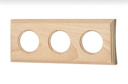 Bironi Шедель бук натурэль рамка 3-ая на бревно 220мм (скрытый монтаж) BF4C22-630-10 - фото 70469