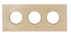 BIRONI Шедель Форест Бук Светлый бук Рамка 3-ая (скрытый монтаж) BF7-630-110 - фото 70486