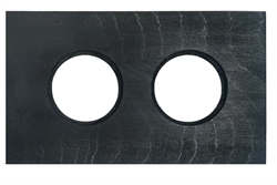 BIRONI Шедель Форест Бук Угольно-черный Рамка 2-ая (скрытый монтаж) BF7-620-119 - фото 70493