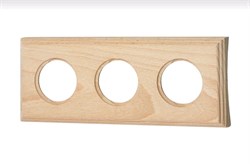 Bironi Шедель бук натурэль рамка 3-ая на бревно 240мм (скрытый монтаж) BF4C24-630-10 - фото 70514