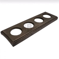 Bironi Шедель бук винтаж рамка 4-ая на бревно 240мм (скрытый монтаж) BF4C24-640-18 - фото 70517