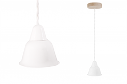 Bironi кампана керамика белый светильник  на витом проводе (цвет белый), 1 плафон, 71/10 BS1-11-0101/71/10 - фото 70521