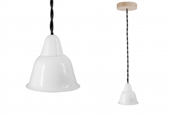 Bironi кампана керамика белый светильник на витом проводе (цвет графит), 1 плафон, 713/10 BS1-11-0101/713/10 - фото 70523