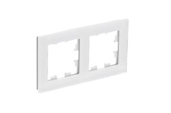 Systeme Electric AtlasDesign Nature натуральное стекло белый рамка 2-ая ATN360102 - фото 70629