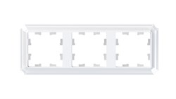 Systeme Electric AtlasDesign Antique белый рамка 3-ая, универсальная ATN100103 - фото 70665