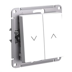 Systeme Electric AtlasDesign Лотос Выключатель 2-клавишный жалюзи, 10А, механизм ATN001319 - фото 70728