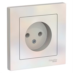 Systeme Electric AtlasDesign жемчуг розетка без заземления, 16А, в сборе ATN000440 - фото 70753