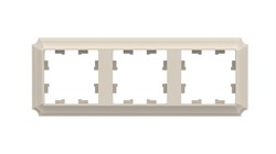 Systeme Electric AtlasDesign Antique бежевый рамка 3-ая, универсальная ATN100203 - фото 70846