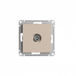 Systeme Electric AtlasDesign песочный розетка TV проходная 4DB, механизм ATN001292 - фото 70892