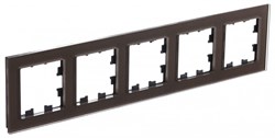 Systeme Electric AtlasDesign Nature стекло мокко рамка 5-ая, универсальная ATN320605 - фото 71144