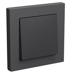 Systeme Electric AtlasDesign базальт выключатель 1-клавишный, сх.1, 10АХ, в сборе ATN001412 - фото 71234