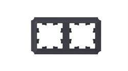 Systeme Electric AtlasDesign Antique карбон рамка 2-ая, универсальная ATN101002 - фото 71334