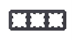 Systeme Electric AtlasDesign Antique карбон рамка 3-ая, универсальная ATN101003 - фото 71335