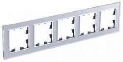 Systeme Electric AtlasDesign Nature стекло алюминий рамка 5-ая, универсальная ATN320305 - фото 71358