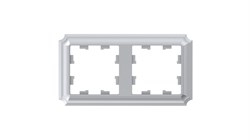 Systeme Electric AtlasDesign Antique алюминий рамка 2-ая, универсальная ATN100302 - фото 71396