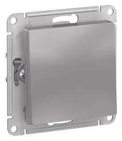 Systeme Electric AtlasDesign алюминий выключатель 1-клавишный 2-полюсный, 10А, механизм ATN000321 - фото 71408